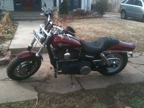 Back at the house. 16 miles on her. The wife says she has to sleep in the garage. I think I will put a bed out there for me too.