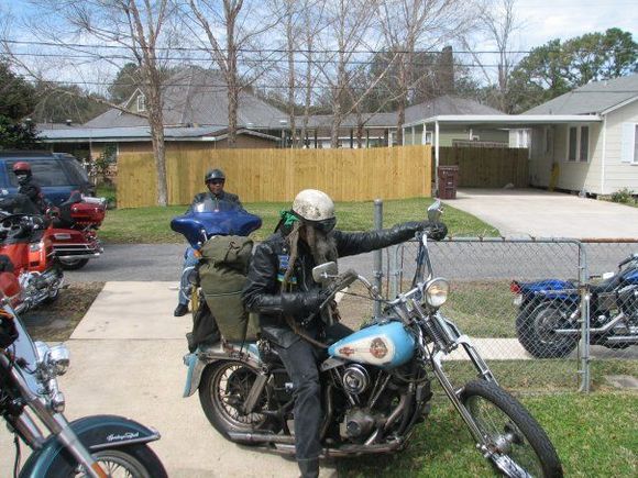 Leaving from a friend's home in Luling, La.