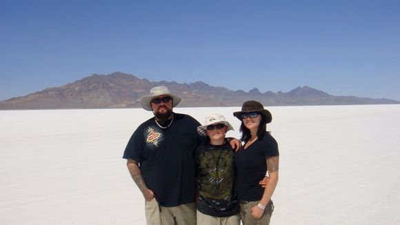Me and my family at the salt flats