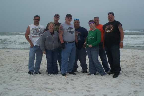 Our group enjoying the beach
