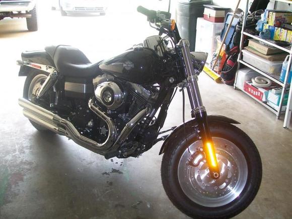 The day I bought it............got hammered by rain on the way home..........oh well....broke her in good............