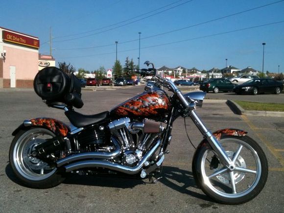 Stock seat re-installed to carry the Biker's Friend bag.  I gotta say, that was really comfortable.