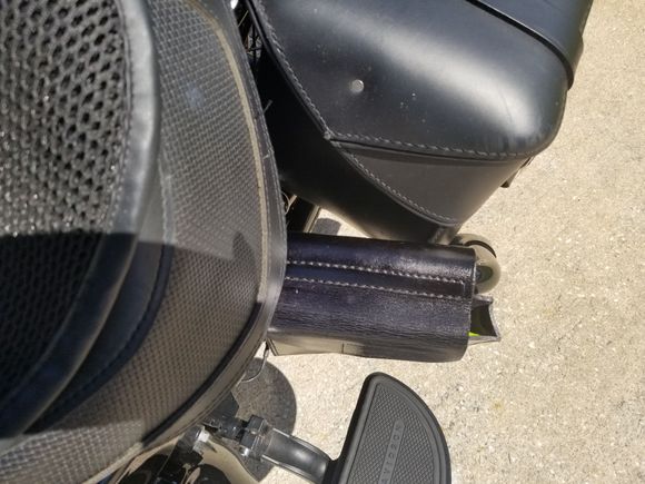 Top view.  Might add a small security wire device to make sure it can not be snatched off the bike...if someone swipes the puck, oh well, you just can't tie every thing down. 