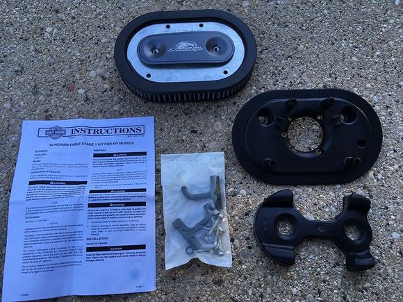 Screaming Eagle Stage 1 Kit, used for about 300 miles