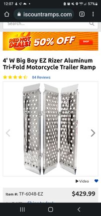 I have this to load in my trailer, no problem loading my 21 SGS fully loaded with tourpack and bags full