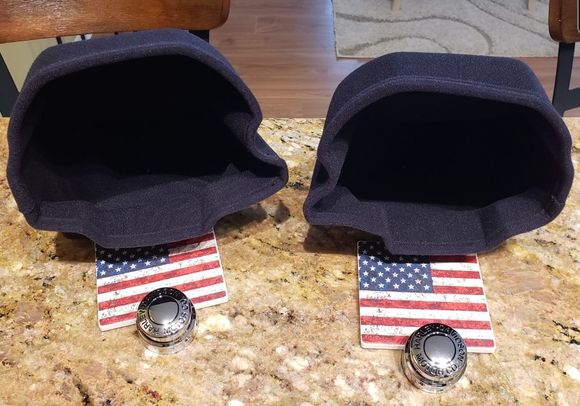 Liners for lower compartments and axle nut covers for my Ultra Classic. 