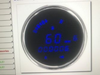 DAKOTA DIGITAL SPEEDO TACH, DOES 0-60 TIMES, 1/4 MILE TIMES, LOTS OF FEATURES, AND ITS BLUE!!! LOL