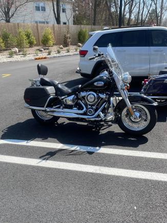 Was able to test out the 2"risers, Avon Memory Grips and Klockwerks Fairing.  It is way better out on the highway and great on the backroads. 