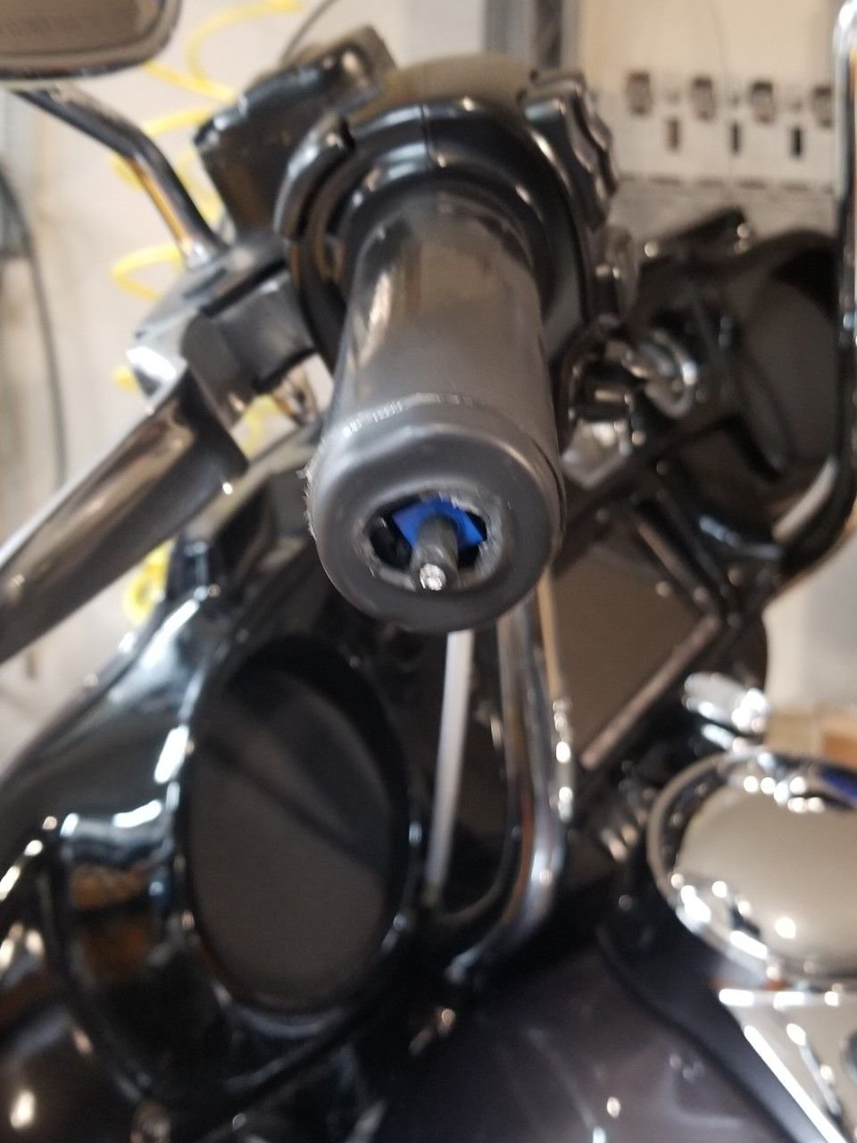 Stock heated grip knob diy Harley Davidson Forums