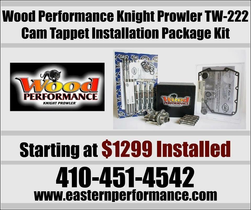 Woods cams s&s tw222 cam package performance special Harley Davidson