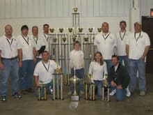 Team Schil Acoustics.  This is the SQ team Im on and we dominated 2006 World Finals.  MECA has 8 SQ classes and out of 8 members, we had 5 World Championships, three 2nd place finishes and the Best of Show plus a bunch of other awards in RTA and install classes.  This picture was my wallpaper for about a year!