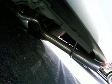 straight pipe with stock cat and resinator!