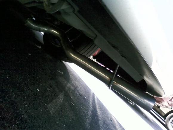 straight pipe with stock cat and resinator!