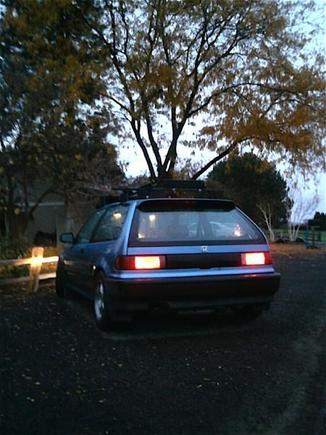 Rear with lights and coilovers