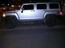 Was dark by the time the new rims and tires were on.