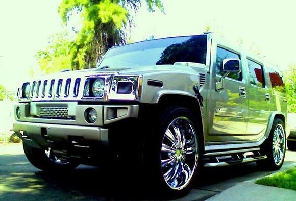 this is my Hummer H2 on 26 " wheels and with a 3"/5" lowering kit.