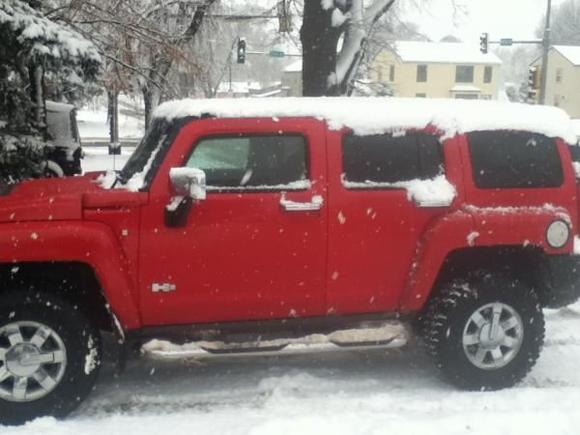 First good snow to drive in.