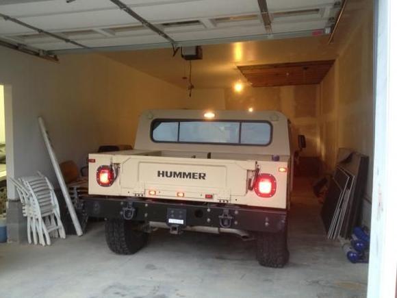 From the rear!