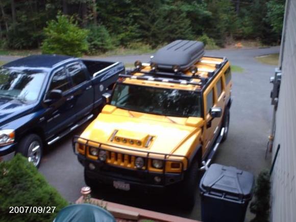 The hummer makes our Ram look small but it has a Hemi!!