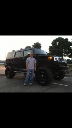 2008 Hummer H2 with 6" Fabtech lift and 3" leveling kit. 38x15.50 R20 toyo mt's on Rockstars.