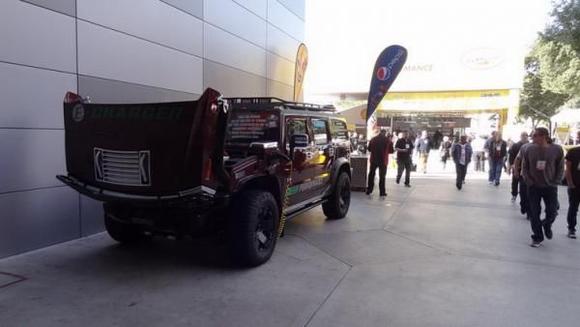 Vehicle on display at 2015 SEMA Show in Las Vegas