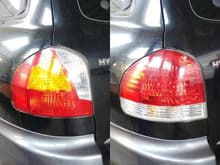 Replaced the awful 2003 rear lights with the cleaner and more stylish 2006 option. Also had to change all the bulb holders too so they would fit.