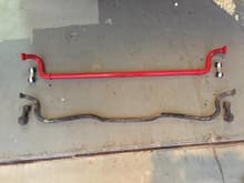 perrin front sway bar 25 mm with kartboy endlinks. waiting for the rear to come back in stock...