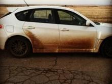 After a year I finally got her dirty! You're a dirty girl!