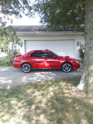 Just after installing the Raze R74 wheels.  The old rims were bent and I think one even has a crack.  (I hit a pothole that I couldn't slow down for)