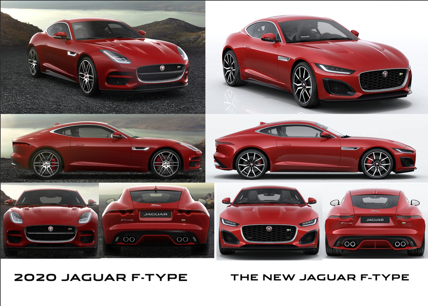 2020 Vs 2021 F Type Exterior Interior Comparison Jaguar