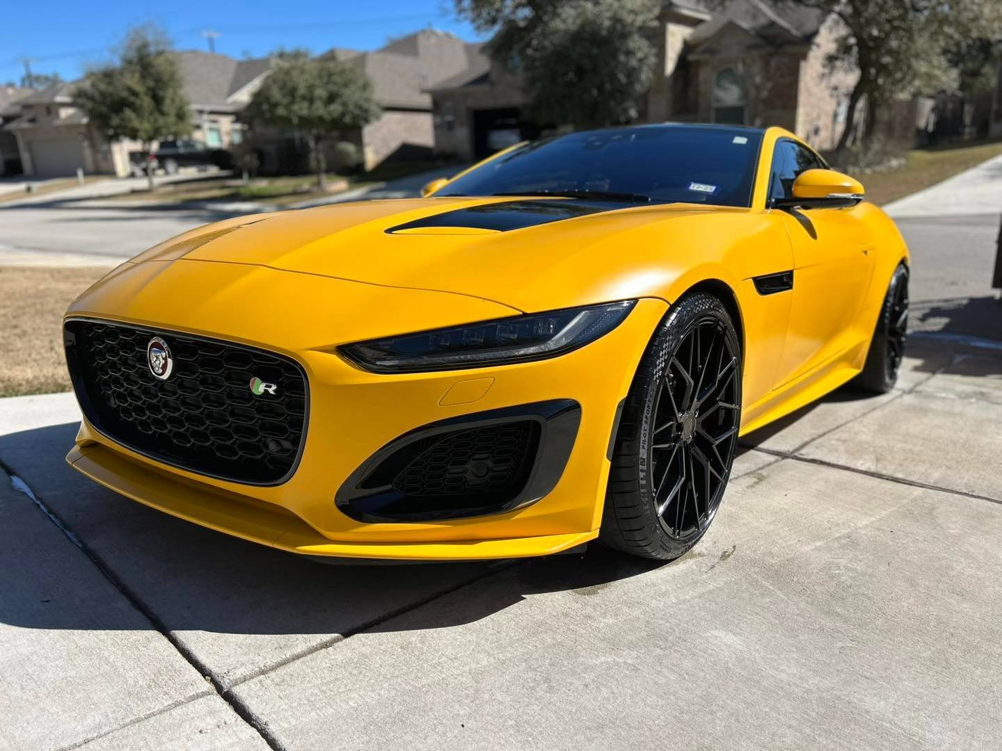 2021 Jaguar F-Type - 21 F-Type R - Used - VIN SAJD51FEXMCK74579 - 8 cyl - AWD - Automatic - Coupe - Yellow - San Antonio, TX 78261, United States