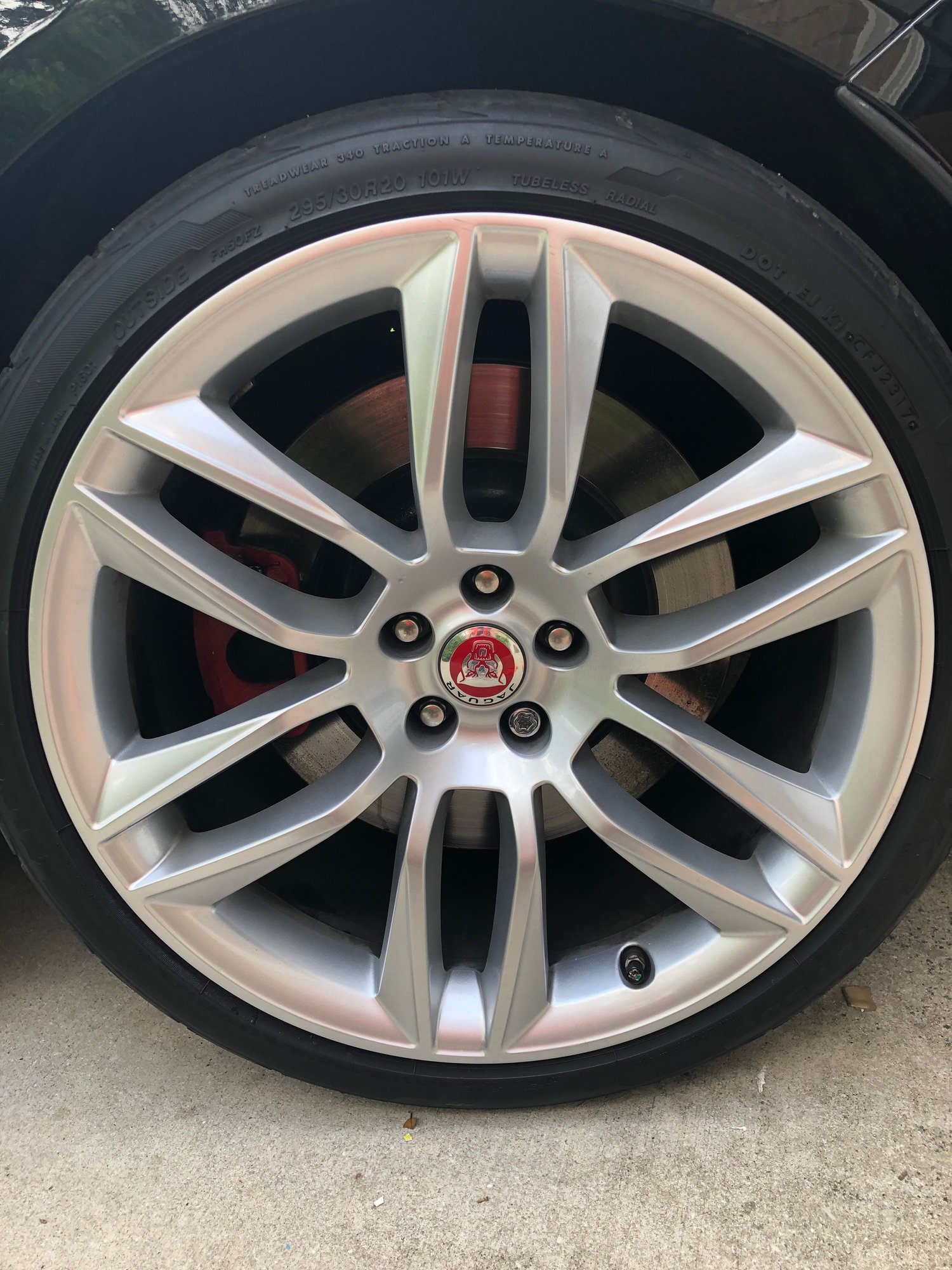 Wheels and Tires/Axles - OEM Silver F Type R Gyrodynes (20x9 et55, 20x10.5 et38) + TPMS - Used - 2014 to 2020 Jaguar F-Type - San Antonio, TX 78154, United States