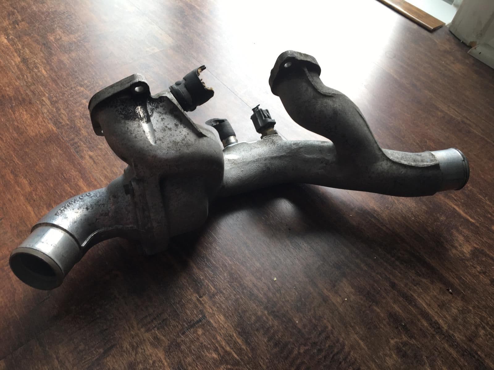 Engine - Intake/Fuel - 2001-2006 Jaguar XKR Supercharged Thermostat Housing Cover Pipe OEM - Used - Miami, FL 33157, United States