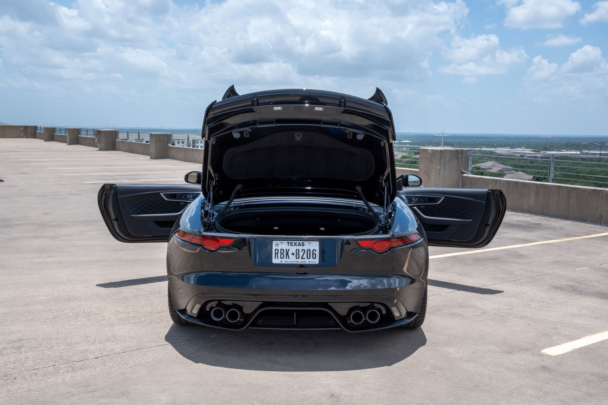 2020 Jaguar F-Type - 2020 F Type SVR Convertible Black exterior, Black interior, CCB, Carbon Fiber Package - Used - VIN SAJDZ5FE5LCK63399 - 12,500 Miles - 8 cyl - AWD - Automatic - Convertible - Black - Austin, TX 78735, United States