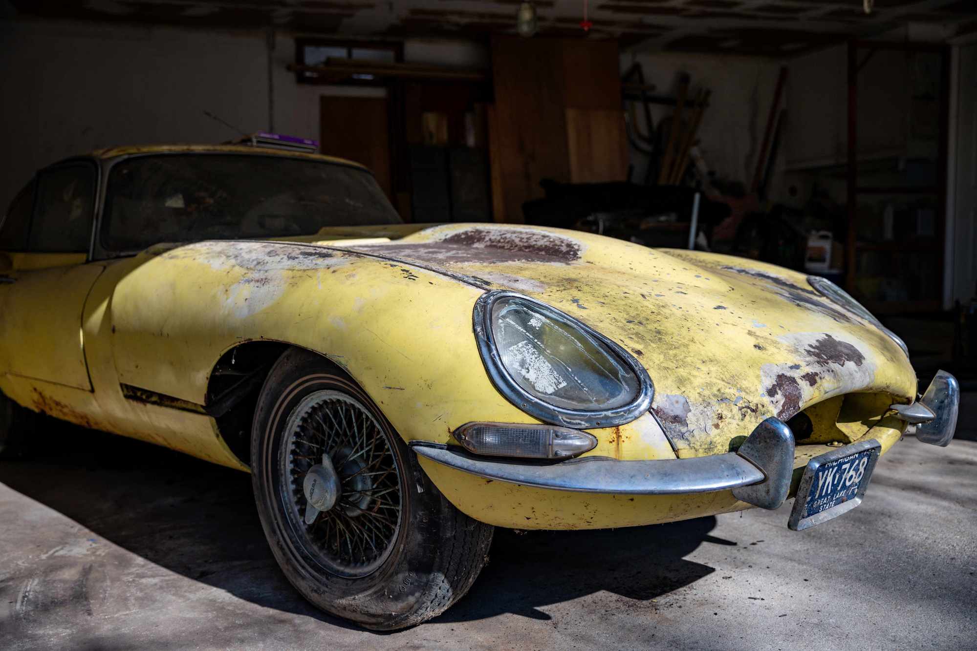 1964 Jaguar XKE - 1964 Jaguar XKE For Sale in Michigan - Used - VIN 00000000000889110 - 66,618 Miles - 6 cyl - 2WD - Manual - Coupe - Yellow - Romeo, MI 48065, United States