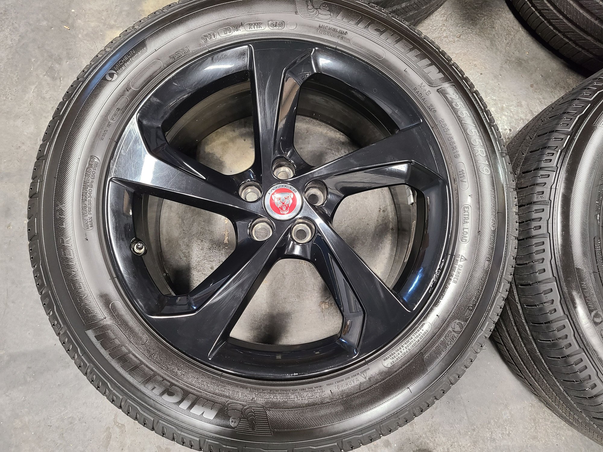 Wheels and Tires/Axles - 4x 19" Jaguar F-Pace Black Wheels & Michelin 255/55R19 Tires Factory OEM F Pace - Used - All Years Jaguar F-Pace - All Years Jaguar F-Type - Cleveland, OH 44135, United States