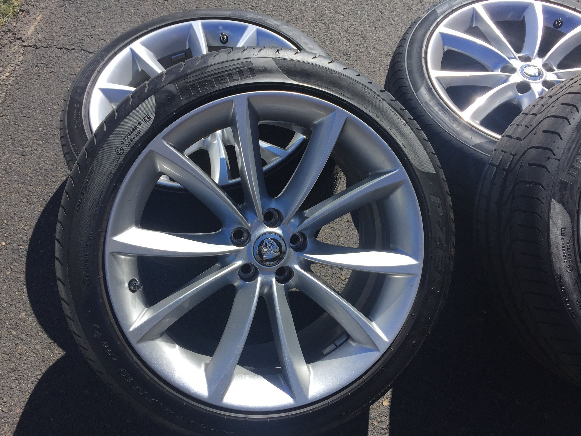 Wheels and Tires/Axles - F-Type 19" Propellers Silver w/PZeros @ 14k wear w/TPMS and Center Caps: Make Offer - Used - 2014 to 2020 Jaguar F-Type - Jamison, PA 18929, United States