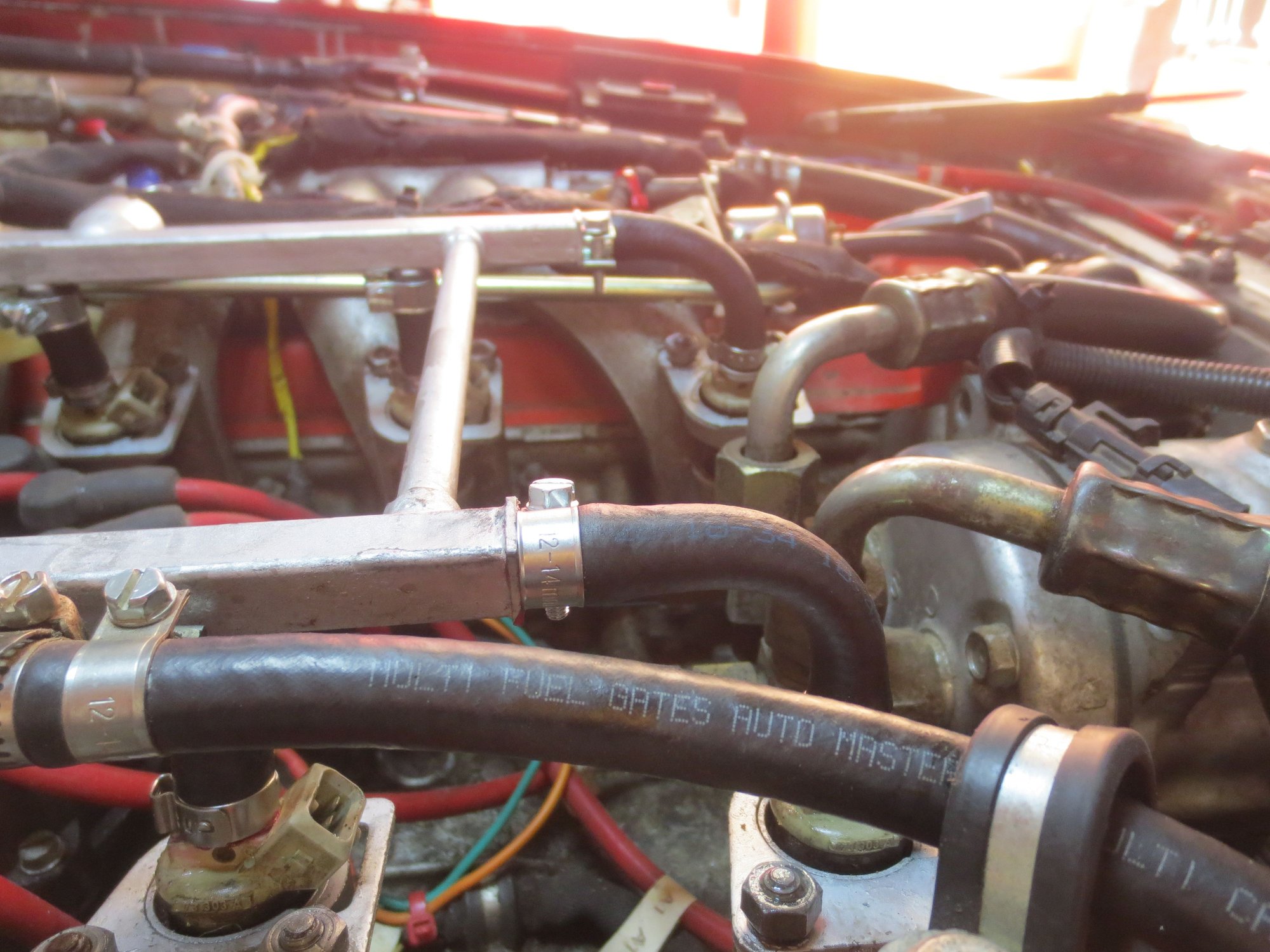 Front two injectors fitted after the back five each side have been fitted