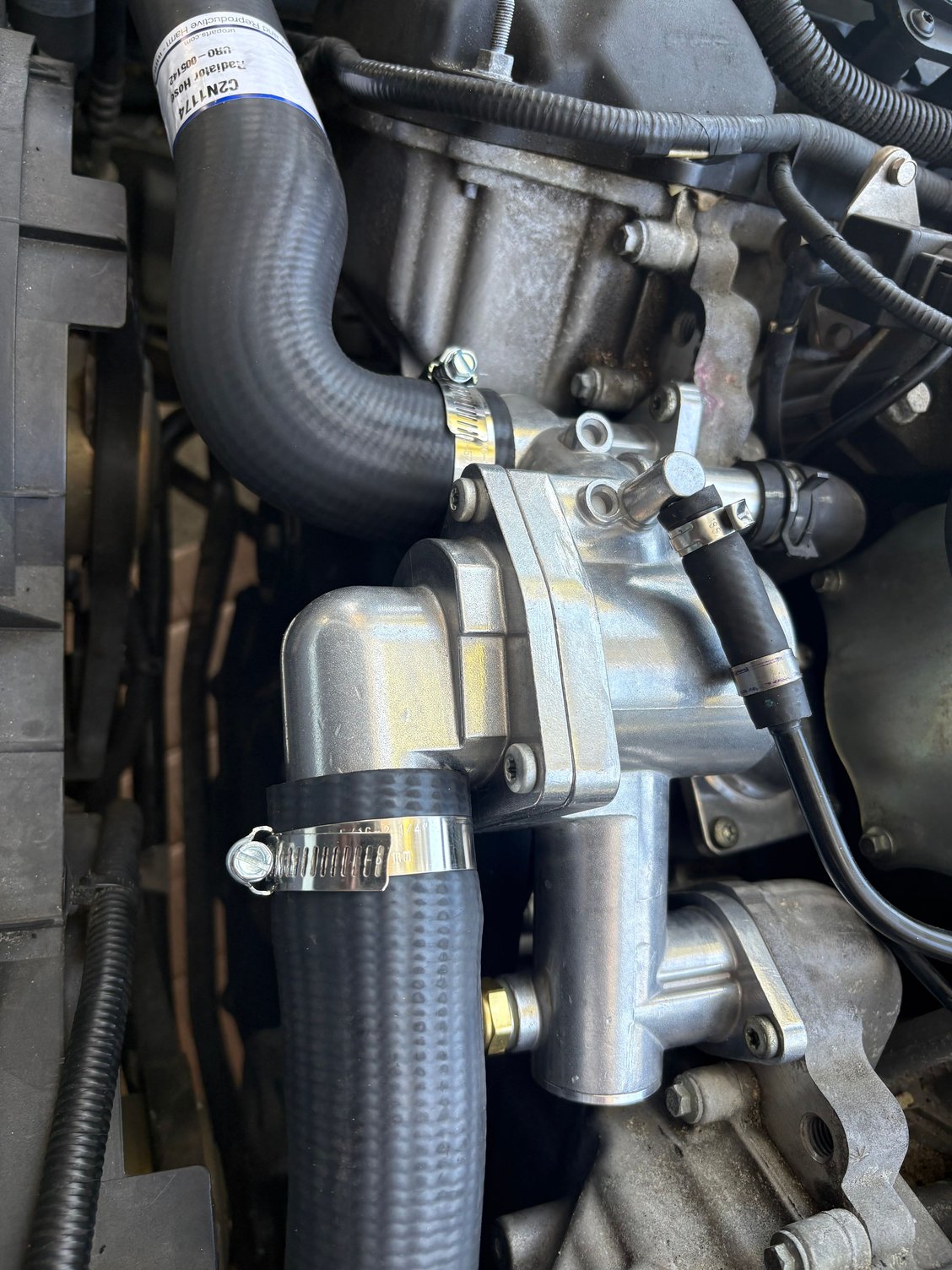 Bolt it all back together and reattach/replace hoses. Good to go.