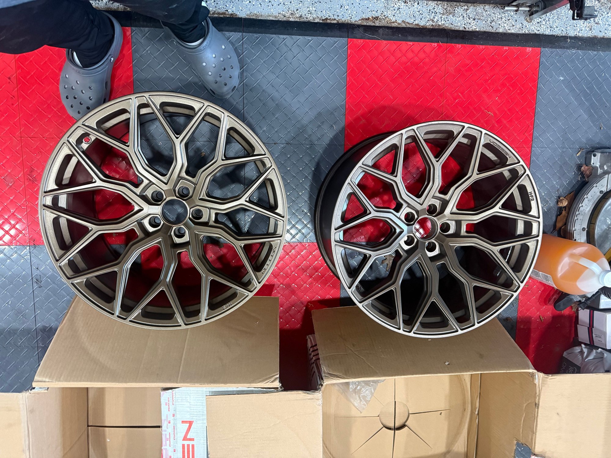 Wheels and Tires/Axles - Jaguar Ftype 5X108 Vossen HF-2 2-20X9” 2-20x11” Satin Bronze set - Used - 2014 to 2024 Jaguar F-Type - West Harrison, NY 10604, United States