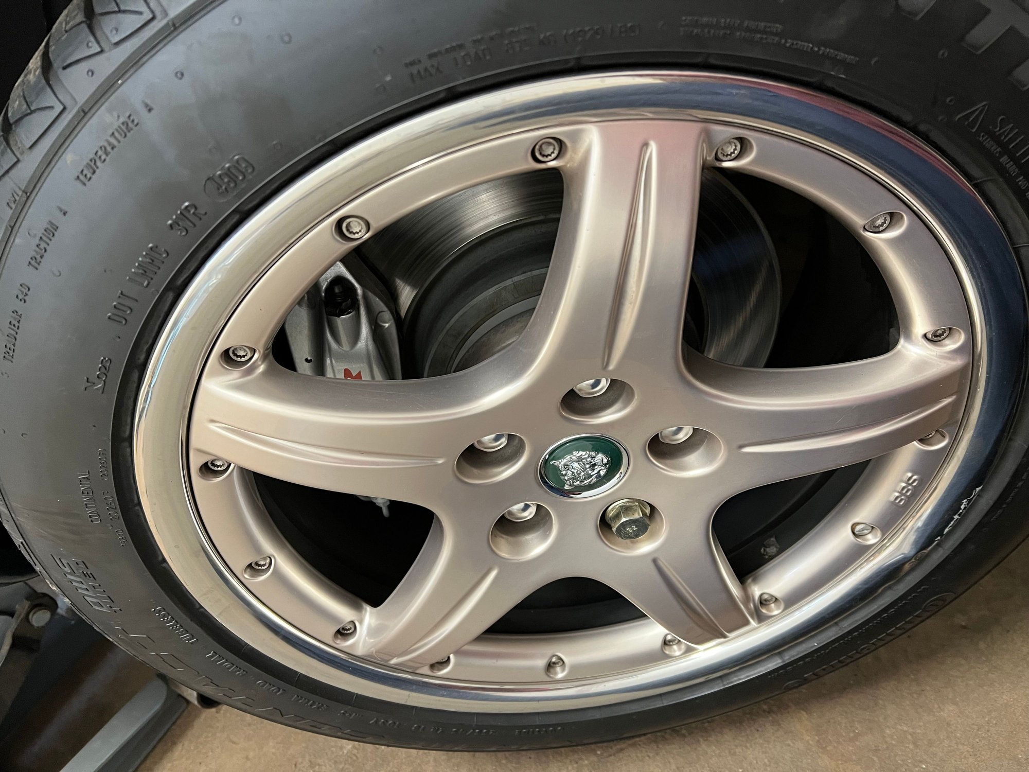 Rear brake clearance 15mm offset.