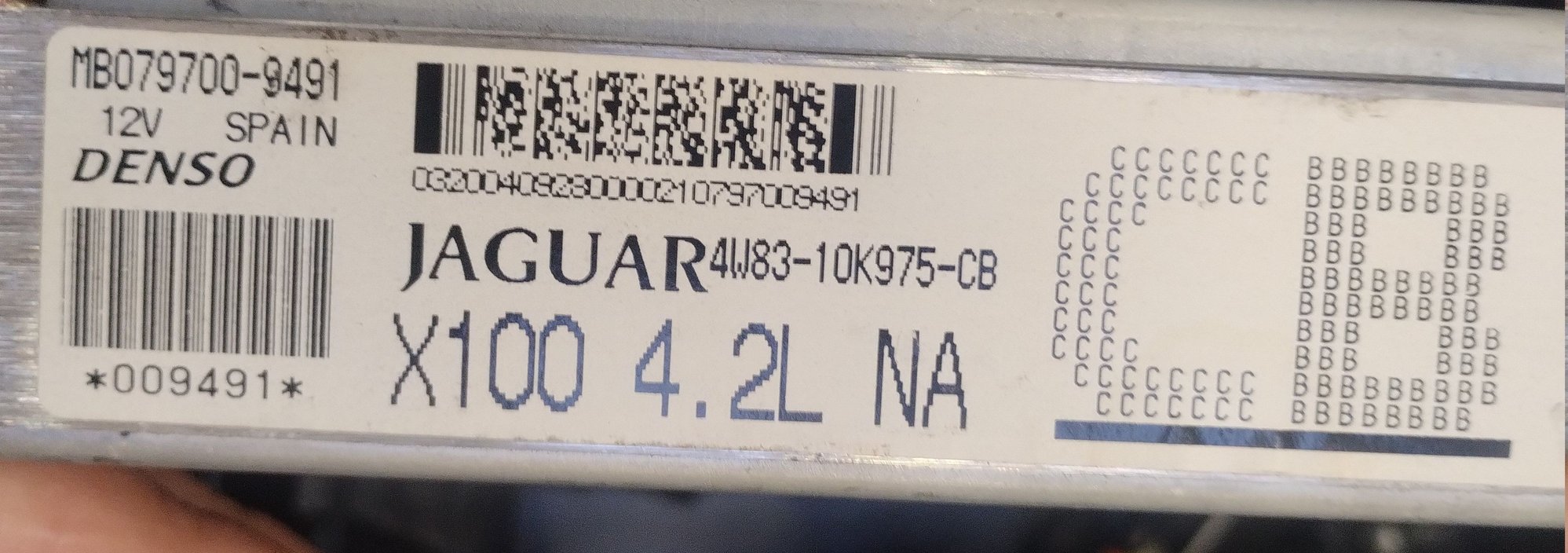 ECU identification label