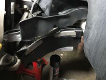 Upper duct installed