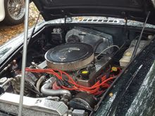 A v8 shoehorned into an mgb