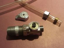 Ball valve from hardware store with a NPT nipple attached.