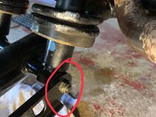 Pin location towards rear of car