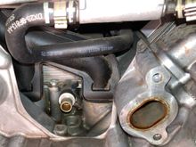 What is behind the water pump