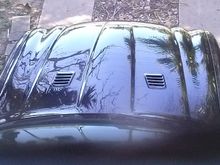 I opted for the rounded corners - I have stainless headers and these remove all of the latent heat from the engine compartment - I like yours also