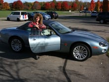 XKR and wife at Carillon park in Dayton