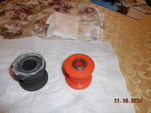 old bushing vs new poly bushing